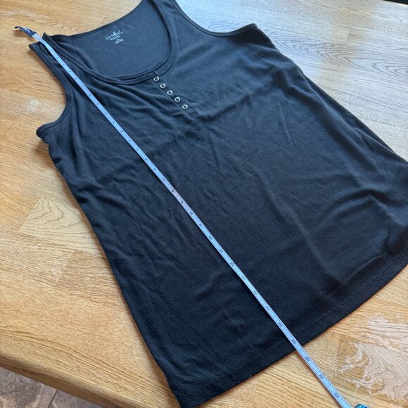 Isabel Maternity Black Ribbed Tank Top Size XXL - Picture 6 of 6